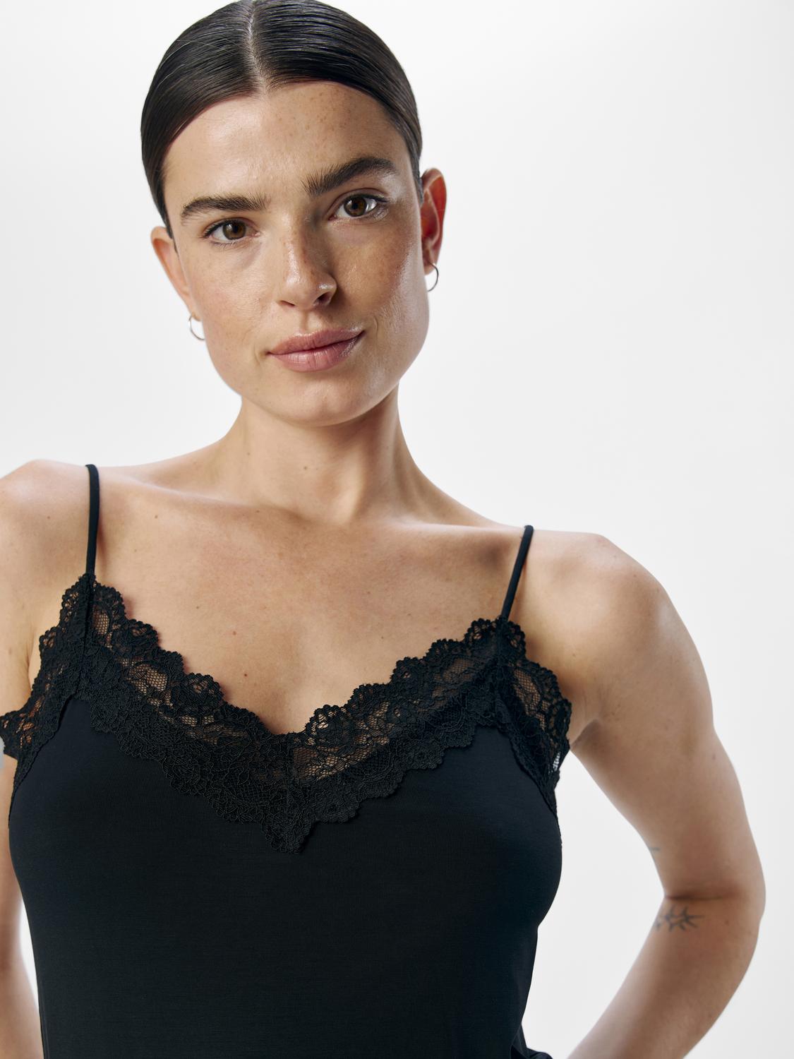 OBJLEENA Tank - Top - Black - VERO MODA & VILA Bergvik